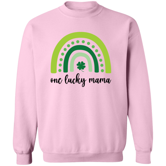 One Lucky Mama Crewneck Sweatshirt