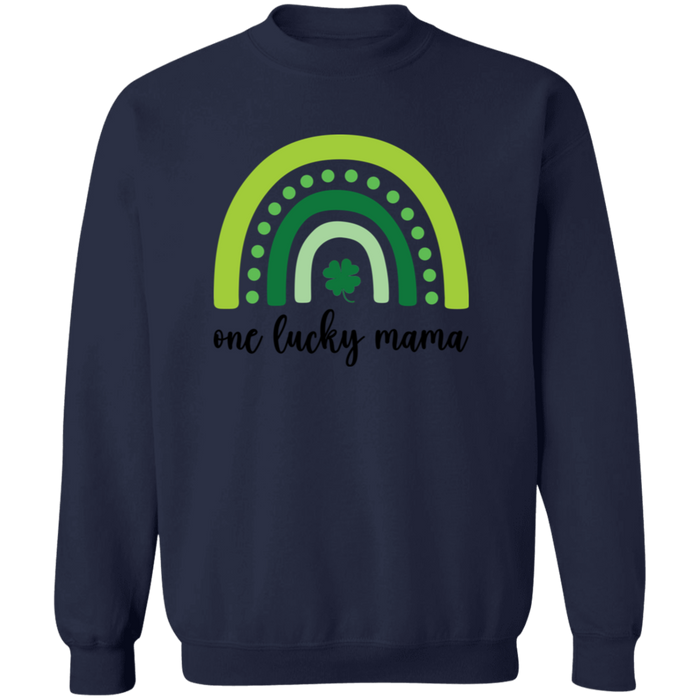 One Lucky Mama Crewneck Sweatshirt