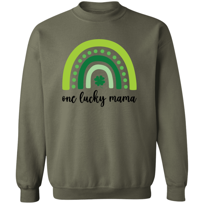 One Lucky Mama Crewneck Sweatshirt