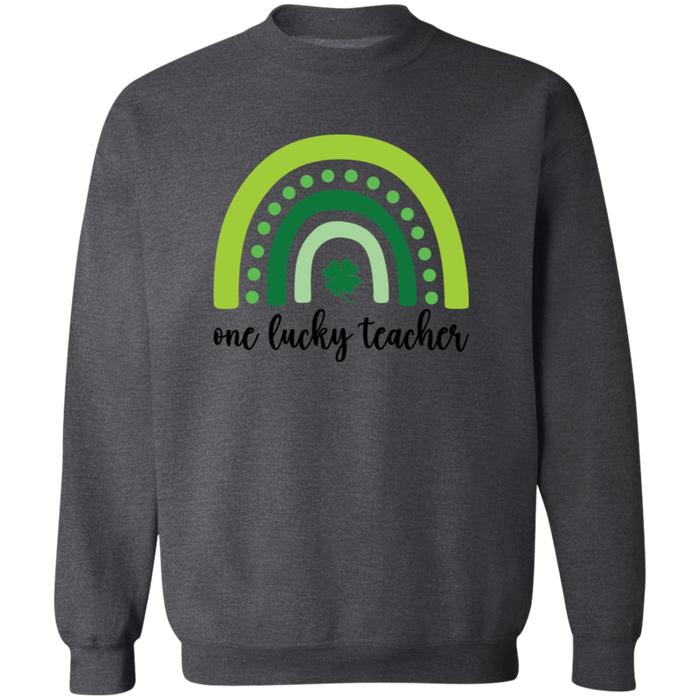 One Lucky Teacher Crewneck Sweatshirt