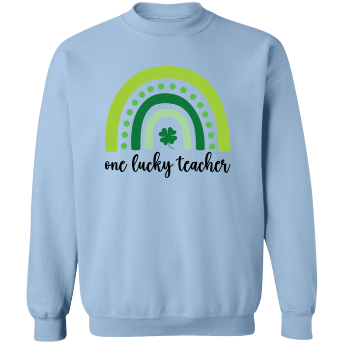 One Lucky Teacher Crewneck Sweatshirt