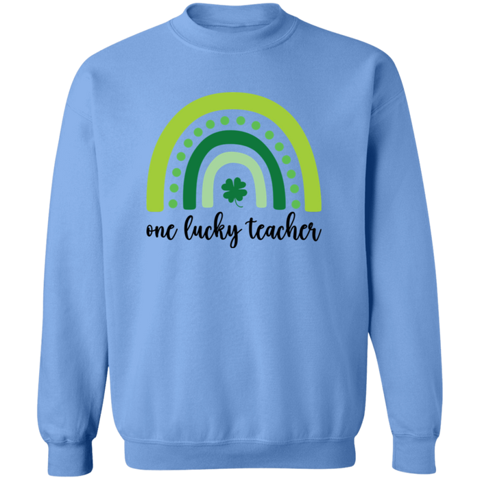 One Lucky Teacher Crewneck Sweatshirt