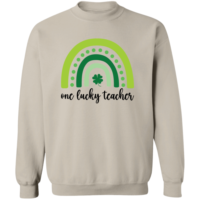 One Lucky Teacher Crewneck Sweatshirt