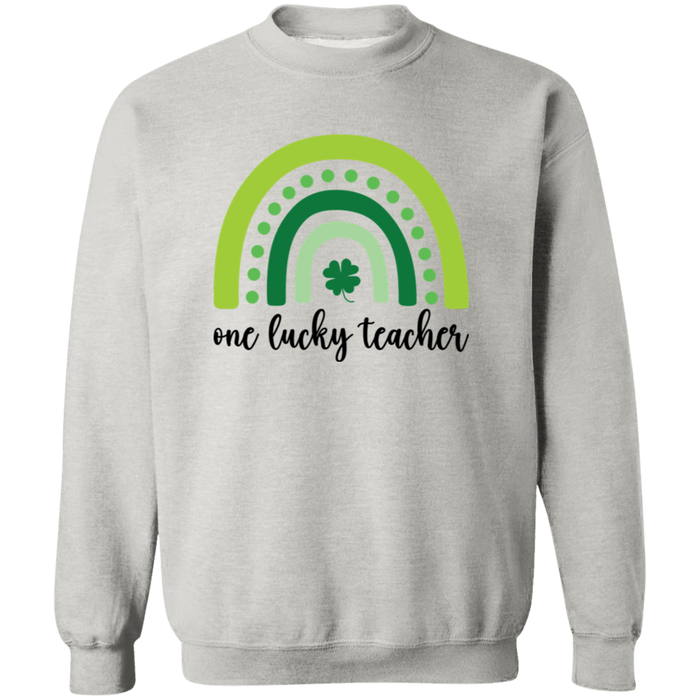 One Lucky Teacher Crewneck Sweatshirt
