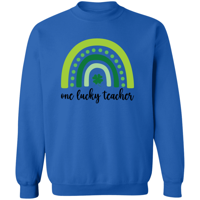 One Lucky Teacher Crewneck Sweatshirt