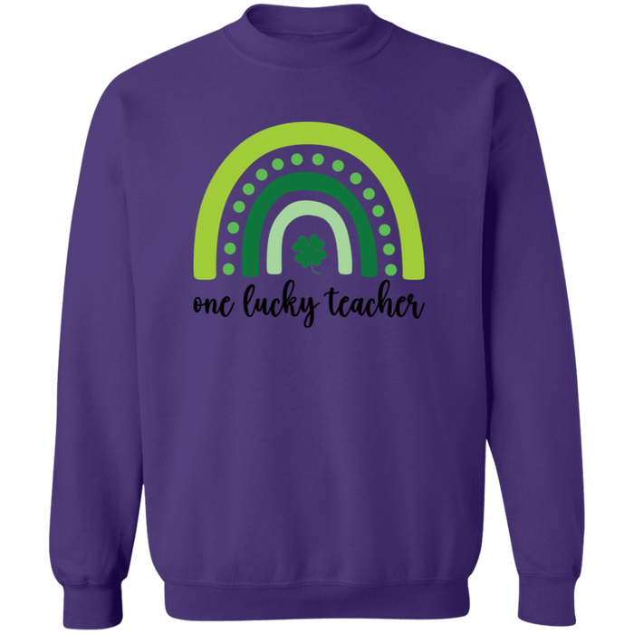 One Lucky Teacher Crewneck Sweatshirt