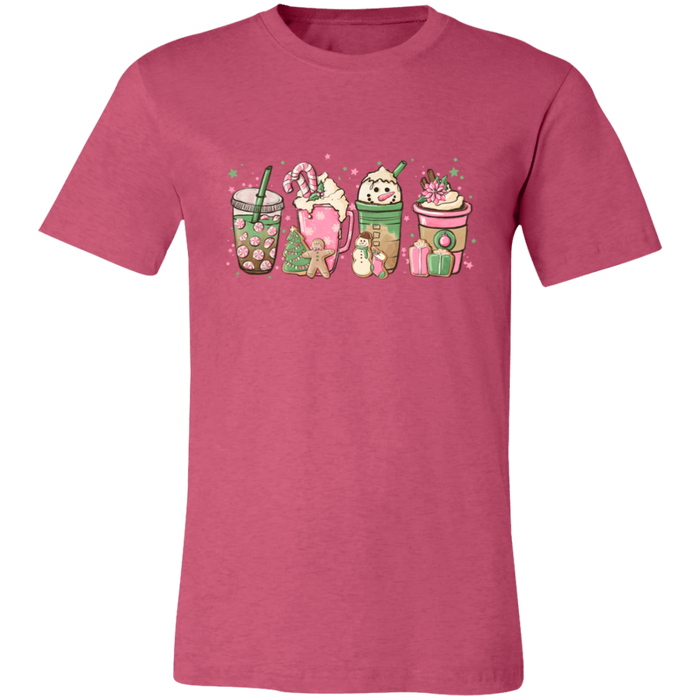 Pink Christmas Drinks T-Shirt