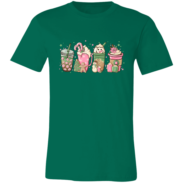 Pink Christmas Drinks T-Shirt