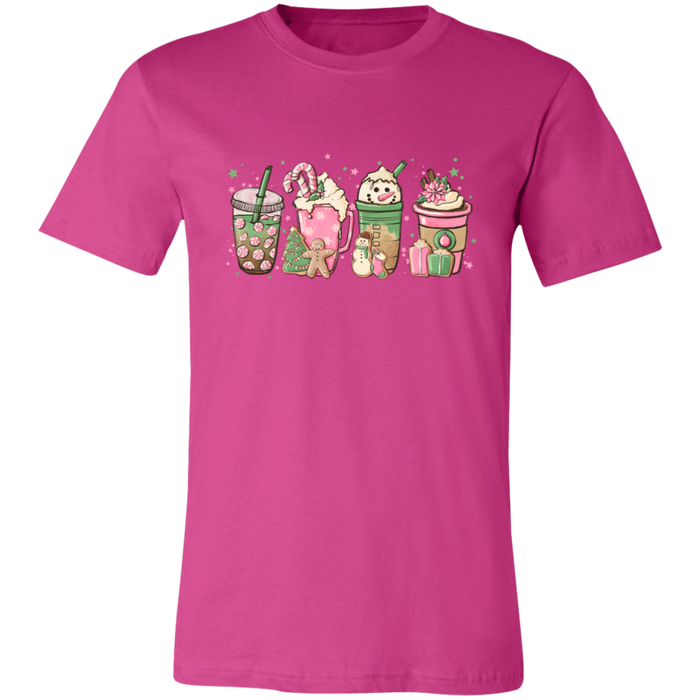 Pink Christmas Drinks T-Shirt