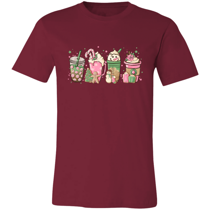 Pink Christmas Drinks T-Shirt