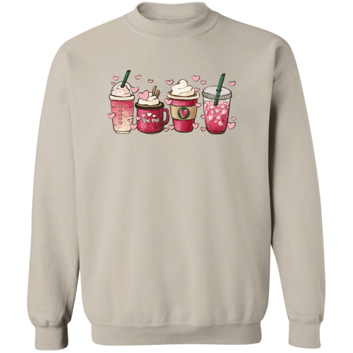 Pink Love Cups Sweatshirt