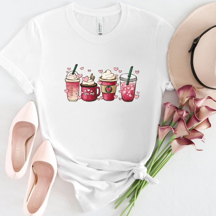 Pink Valentine Cups T-Shirt
