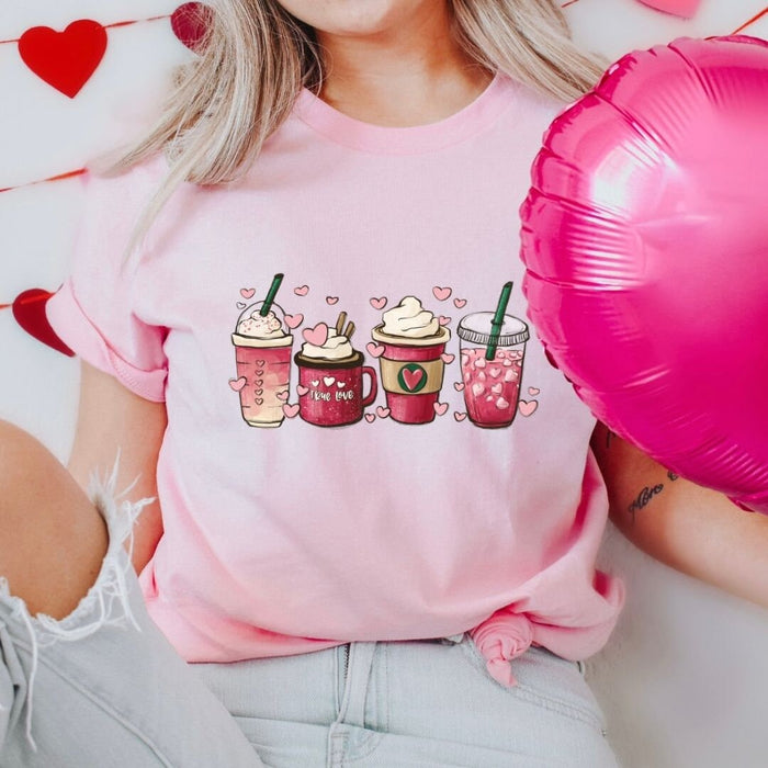 Pink Valentine Cups T-Shirt