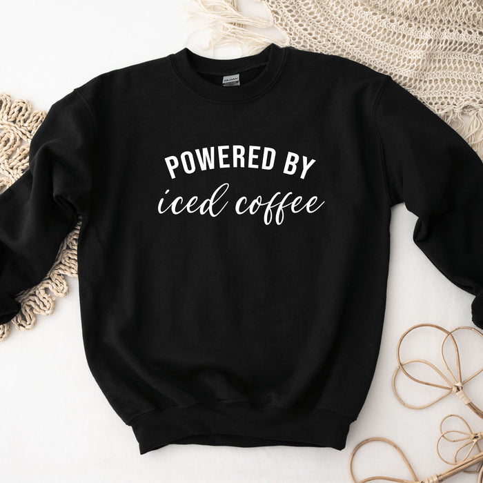 Powered by Iced Coffee Sweatshirt
