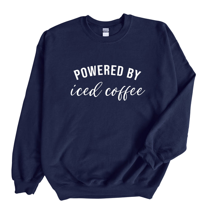Powered by Iced Coffee Sweatshirt