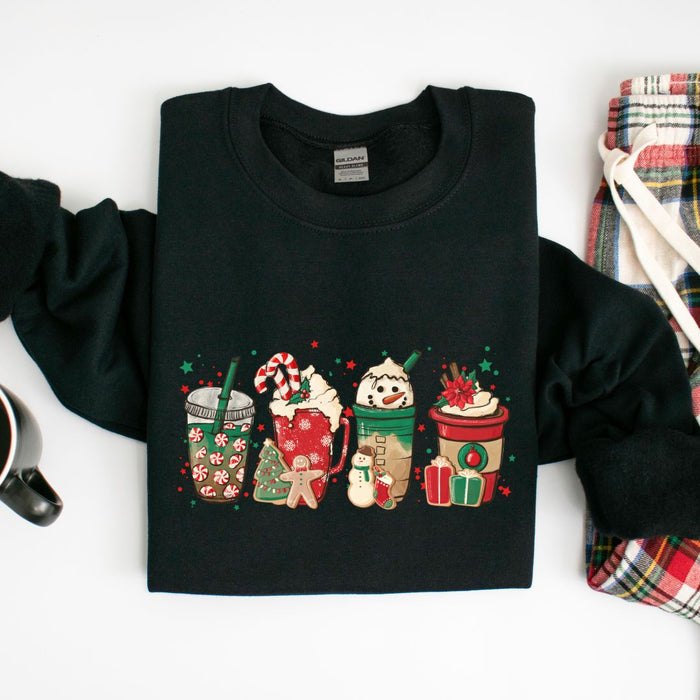 Red Christmas Drinks Sweatshirt