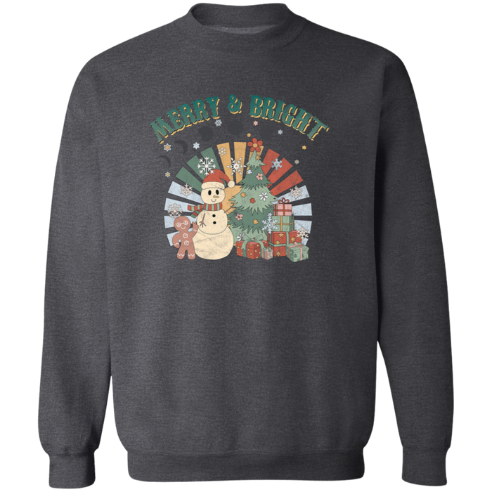Retro Merry and Bright Sweatshirt