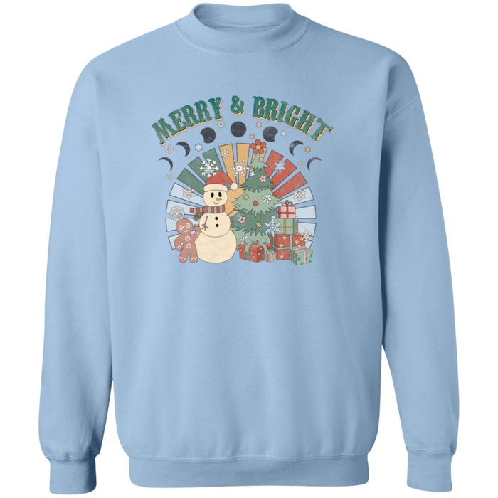 Retro Merry and Bright Sweatshirt