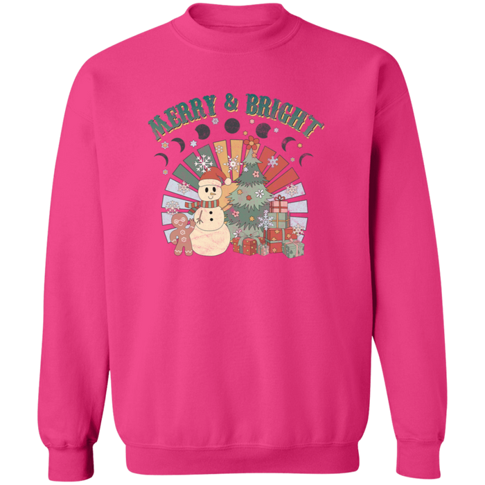 Retro Merry and Bright Sweatshirt