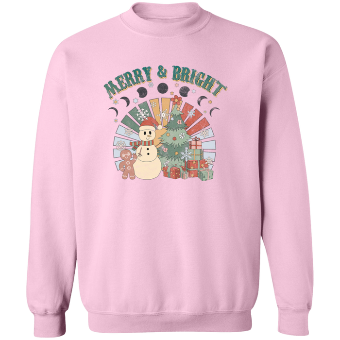 Retro Merry and Bright Sweatshirt