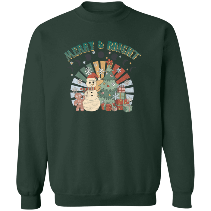 Retro Merry and Bright Sweatshirt