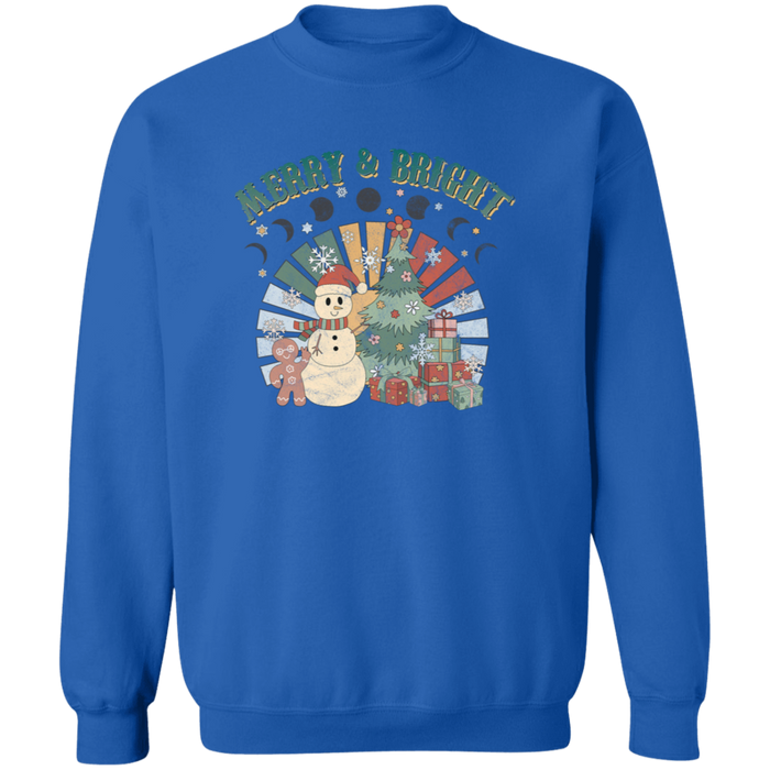 Retro Merry and Bright Sweatshirt