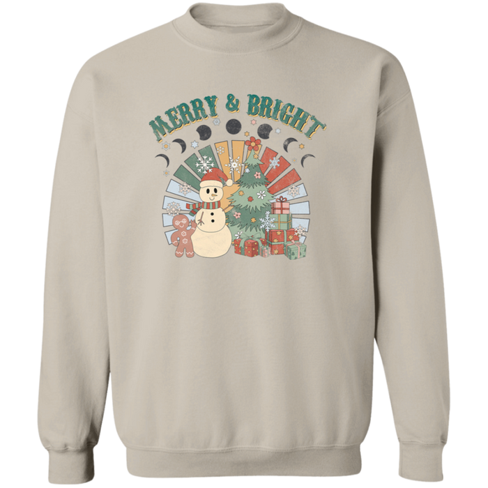 Retro Merry and Bright Sweatshirt