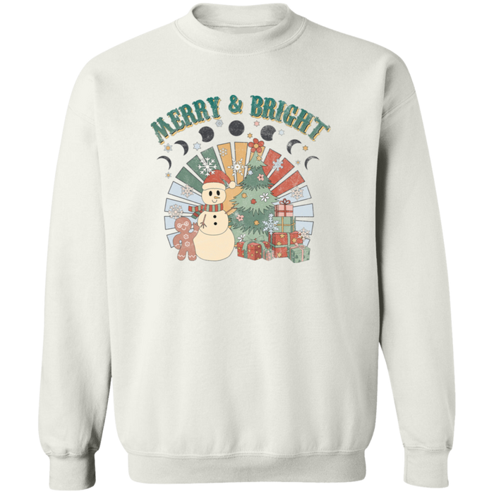 Retro Merry and Bright Sweatshirt
