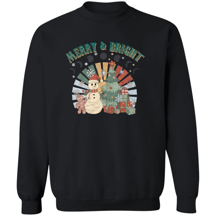 Retro Merry and Bright Sweatshirt