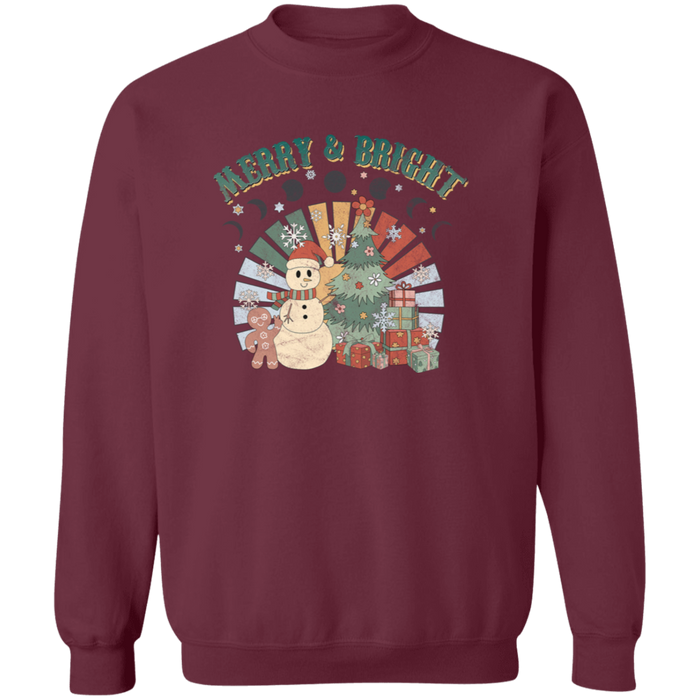 Retro Merry and Bright Sweatshirt