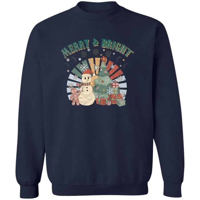Retro Merry and Bright Sweatshirt