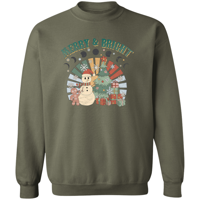 Retro Merry and Bright Sweatshirt