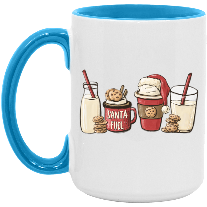 Santa Cookie Coffee Milk 15 oz Coffee Mug