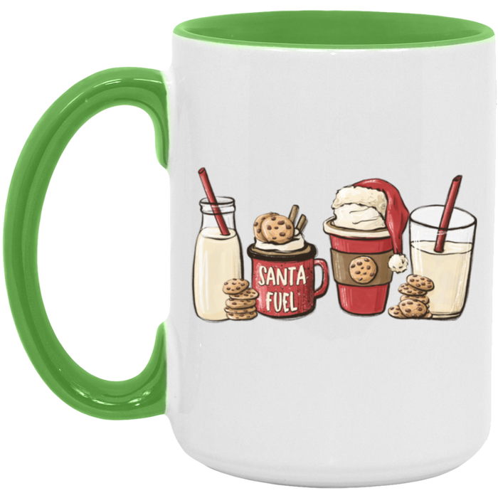 Santa Cookie Coffee Milk 15 oz Coffee Mug