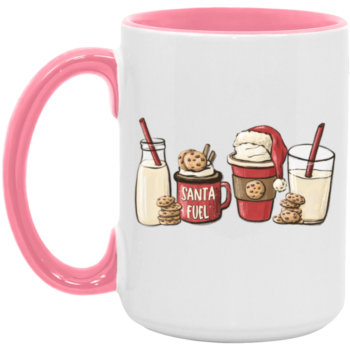 Santa Cookie Coffee Milk 15 oz Coffee Mug
