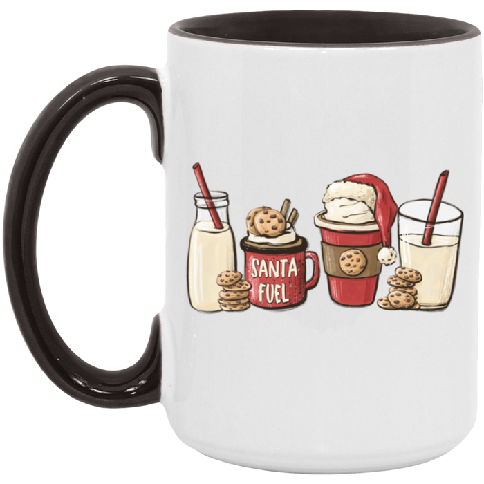 Santa Cookie Coffee Milk 15 oz Coffee Mug