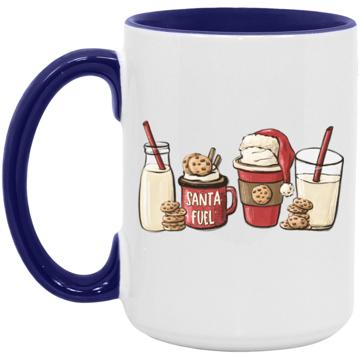 Santa Cookie Coffee Milk 15 oz Coffee Mug