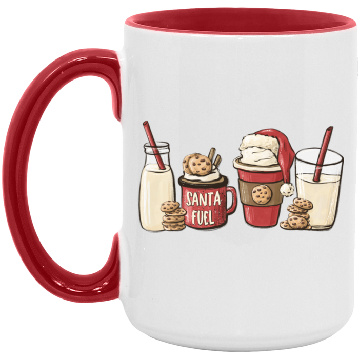 Santa Cookie Coffee Milk 15 oz Coffee Mug