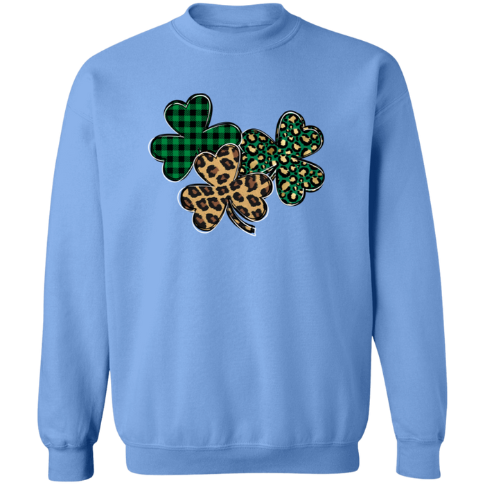 Shamrocks Plaid and Leopard Sweatshirt