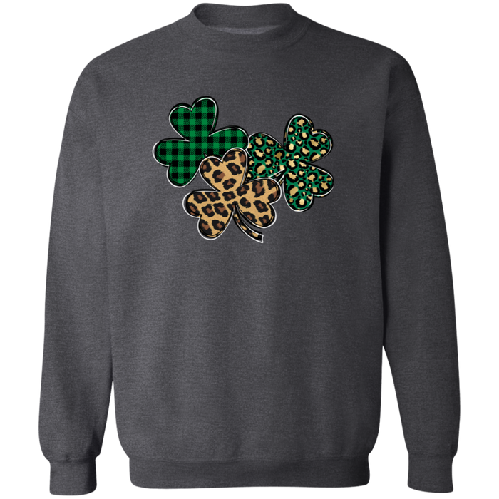 Shamrocks Plaid and Leopard Sweatshirt