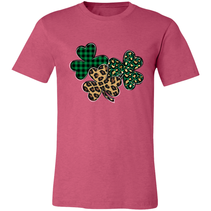 Shamrocks Plaid and Leopard T-Shirt