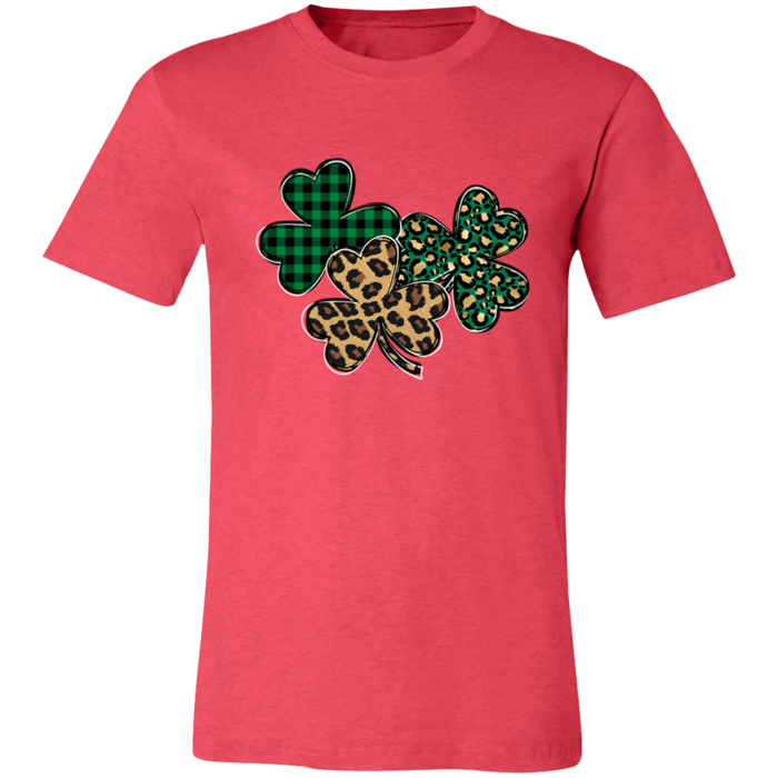 Shamrocks Plaid and Leopard T-Shirt