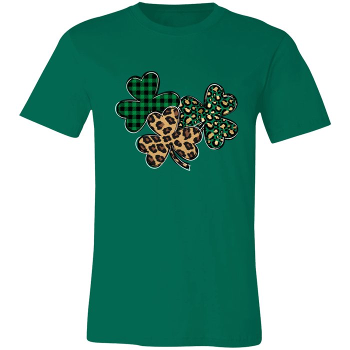 Shamrocks Plaid and Leopard T-Shirt