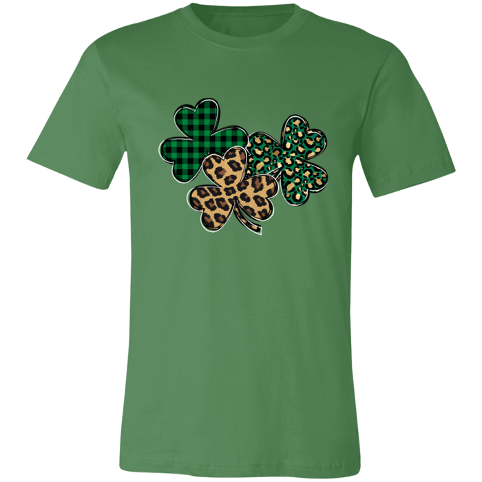 Shamrocks Plaid and Leopard T-Shirt