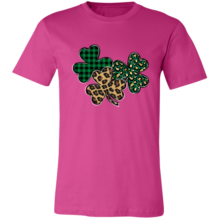 Shamrocks Plaid and Leopard T-Shirt