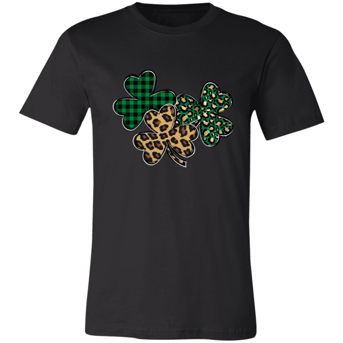 Shamrocks Plaid and Leopard T-Shirt