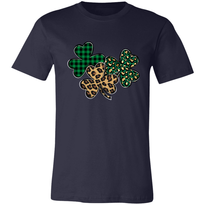 Shamrocks Plaid and Leopard T-Shirt