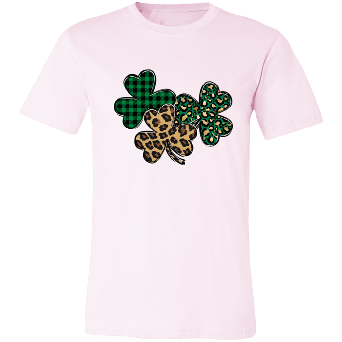 Shamrocks Plaid and Leopard T-Shirt