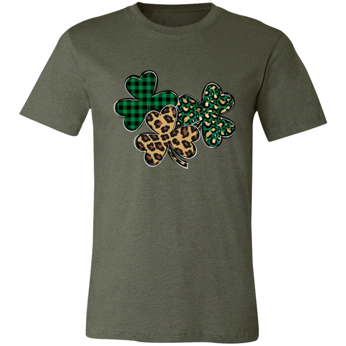 Shamrocks Plaid and Leopard T-Shirt