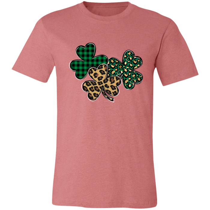 Shamrocks Plaid and Leopard T-Shirt